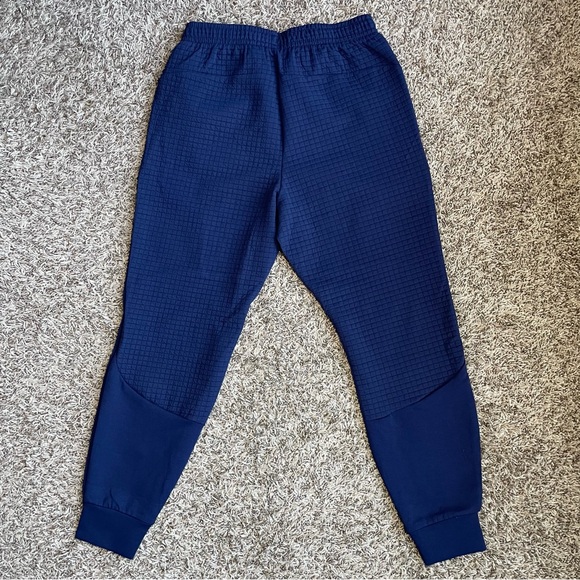 Under Armour UA Unstoppable Fleece Grid Joggers Mens Sz Medium Blue 1386544-410 - Picture 3 of 9
